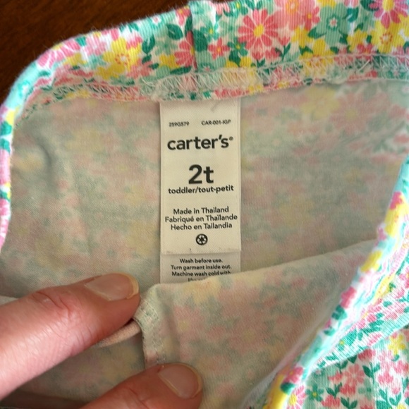 Carters Toddler Girl Demin Top/ Legging Set - Size 2T - Picture 8 of 8